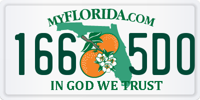 FL license plate 1665DO