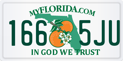 FL license plate 1665JU