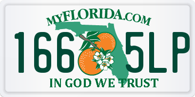 FL license plate 1665LP