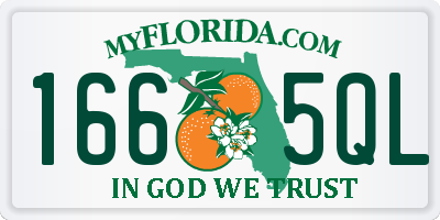 FL license plate 1665QL