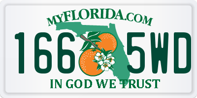 FL license plate 1665WD