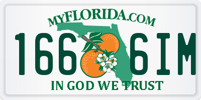 FL license plate 1666IM