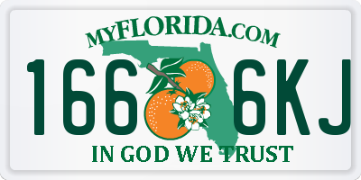 FL license plate 1666KJ