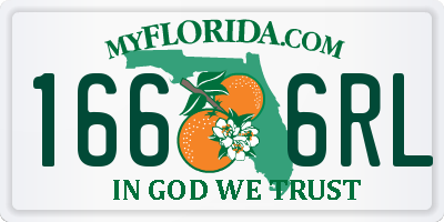FL license plate 1666RL