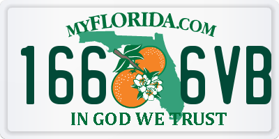FL license plate 1666VB