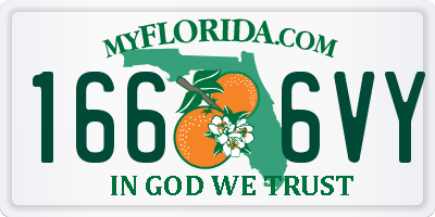 FL license plate 1666VY