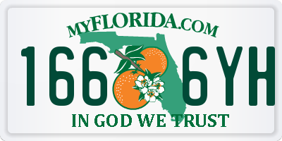 FL license plate 1666YH