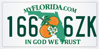 FL license plate 1666ZK