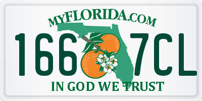 FL license plate 1667CL