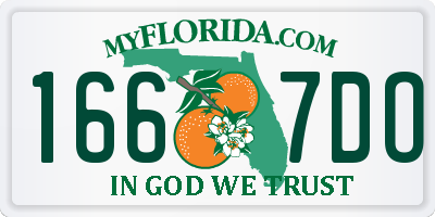 FL license plate 1667DO