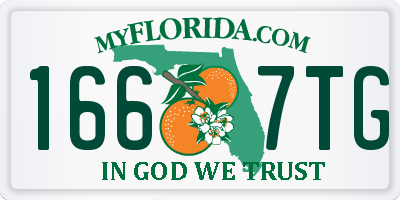 FL license plate 1667TG