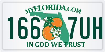 FL license plate 1667UH