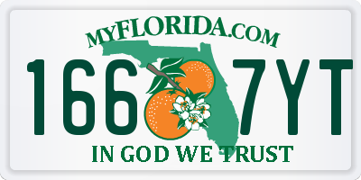 FL license plate 1667YT