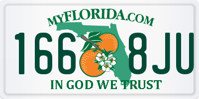 FL license plate 1668JU