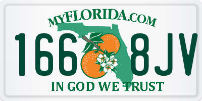 FL license plate 1668JV