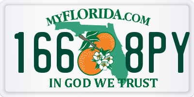 FL license plate 1668PY