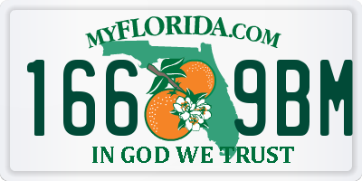 FL license plate 1669BM