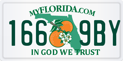 FL license plate 1669BY