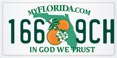 FL license plate 1669CH