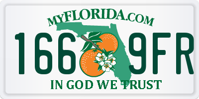 FL license plate 1669FR