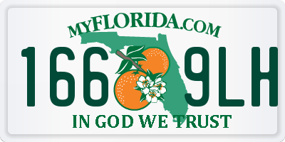 FL license plate 1669LH