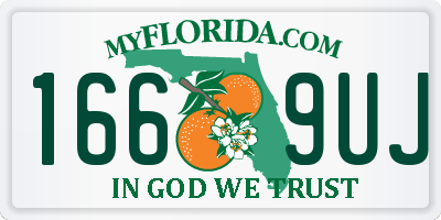 FL license plate 1669UJ