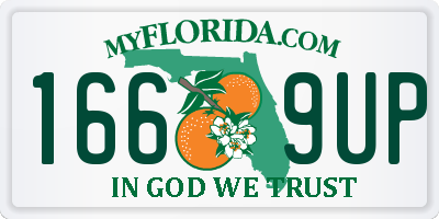 FL license plate 1669UP