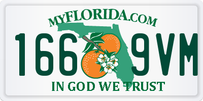 FL license plate 1669VM