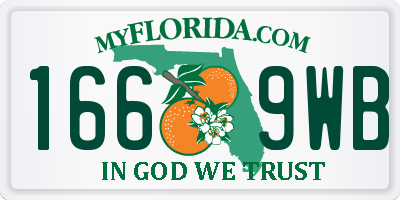 FL license plate 1669WB