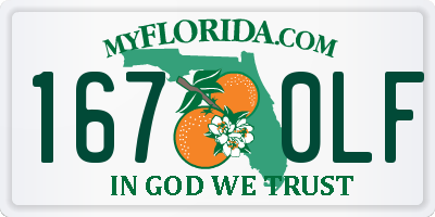 FL license plate 1670LF