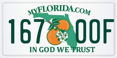 FL license plate 1670OF