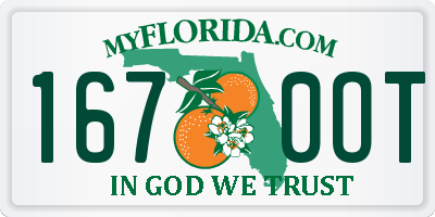 FL license plate 1670OT