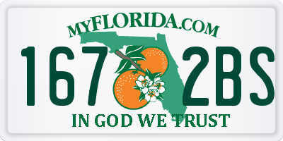 FL license plate 1672BS
