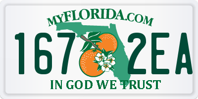 FL license plate 1672EA