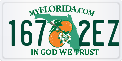 FL license plate 1672EZ