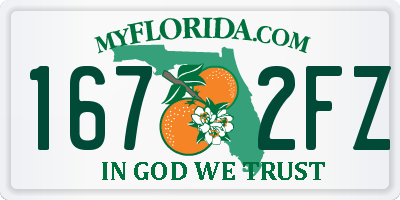 FL license plate 1672FZ