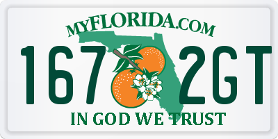 FL license plate 1672GT