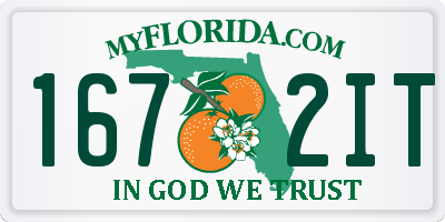 FL license plate 1672IT