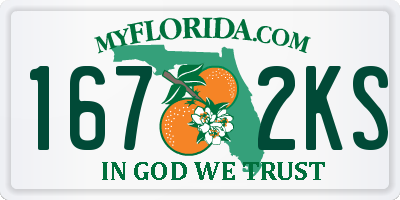 FL license plate 1672KS