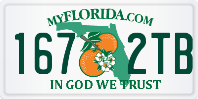 FL license plate 1672TB