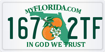 FL license plate 1672TF