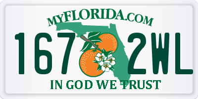 FL license plate 1672WL