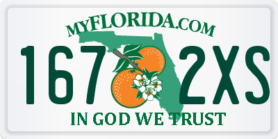 FL license plate 1672XS