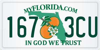 FL license plate 1673CU