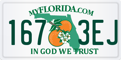 FL license plate 1673EJ