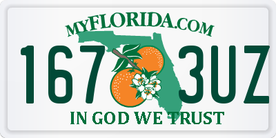 FL license plate 1673UZ