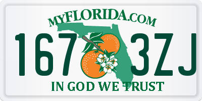 FL license plate 1673ZJ