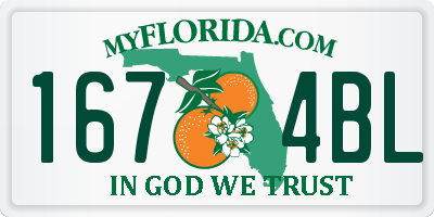 FL license plate 1674BL