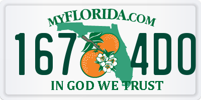 FL license plate 1674DO