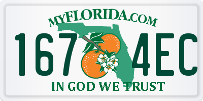 FL license plate 1674EC